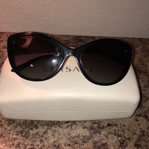 Versace black sunglasses polarized